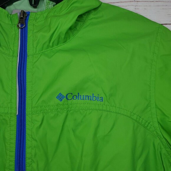 Columbia Sportswear Company Lime Green Kids Large (14/16) Windbreaker - Picture 7 of 11